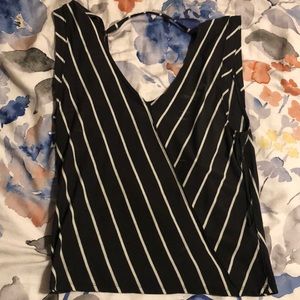 black striped Free People top